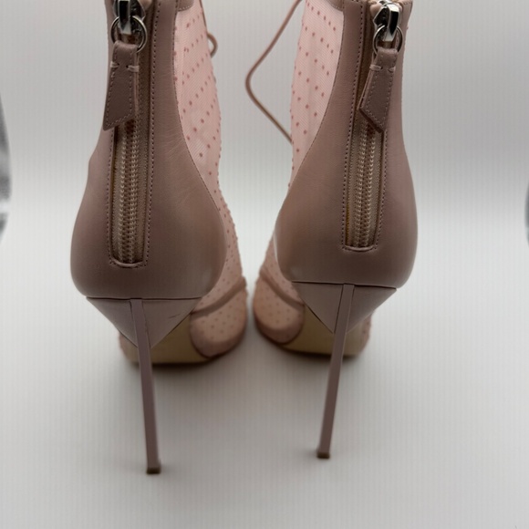 CASADEI BLADE MESH PEEP TOE ANKLE BOOTIES 40.5 - Picture 6 of 11